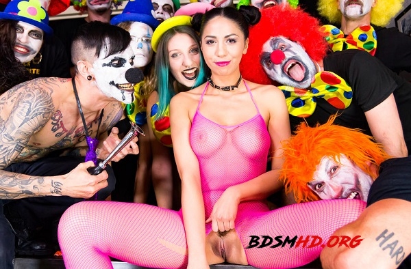Intense clown BDSM group torture with gorgeous Romanian Julia De Lucia - Julia De Lucia - CrowdBondage, PornDoePremium - 2018 - FullHD